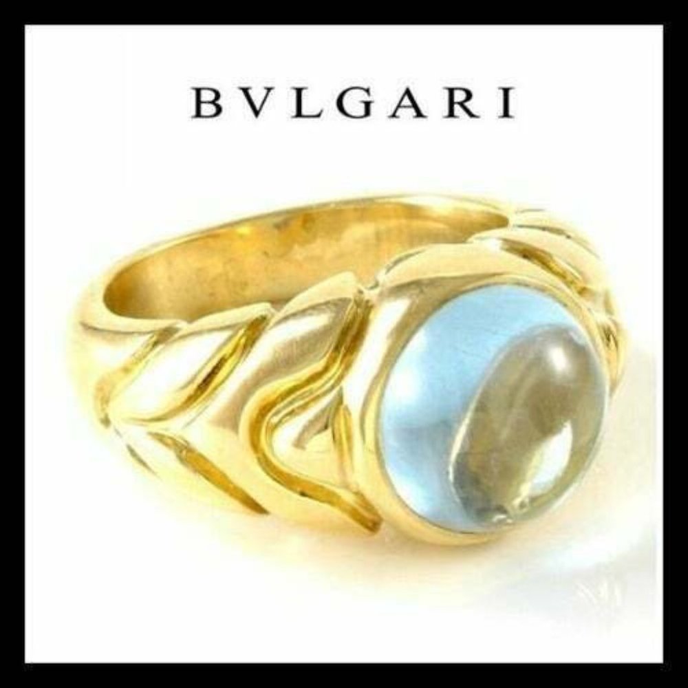 Bvlgari 18K Yellow Gold, 4.25ct Cabochon Ring